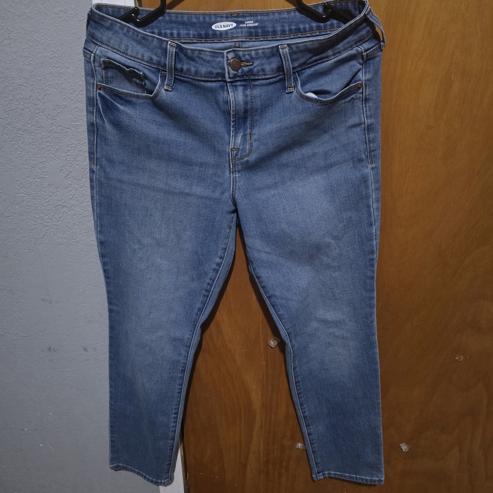 Old Navy Blue Ankle Cropped Jeans Classic Style